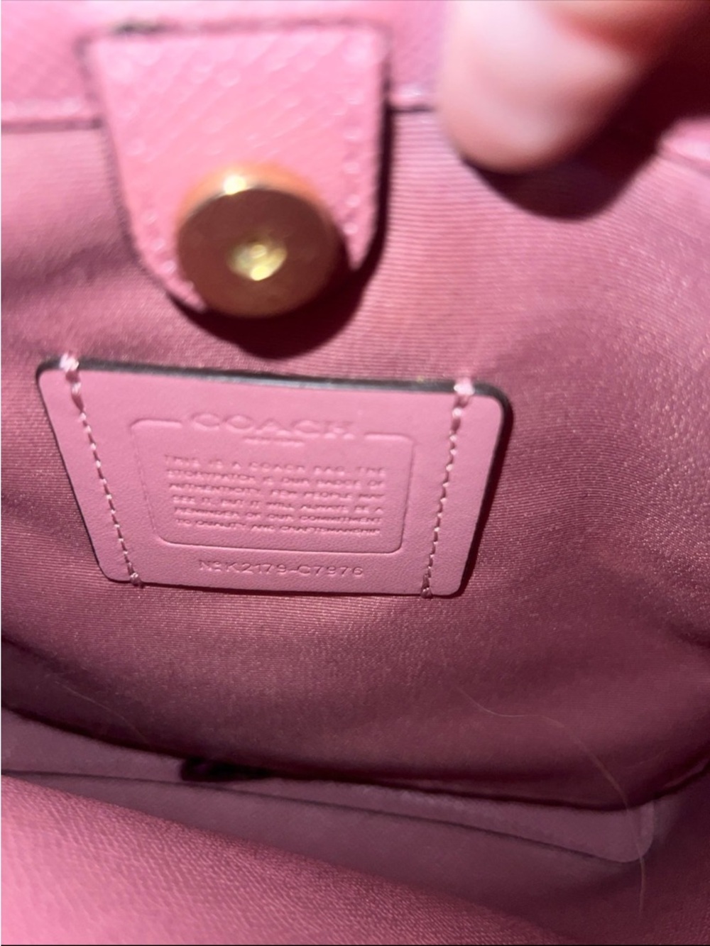 COACH C7976 Small Town Bucket Bag with Heart Petal Print Chalk coach purse - Picture 5 of 11